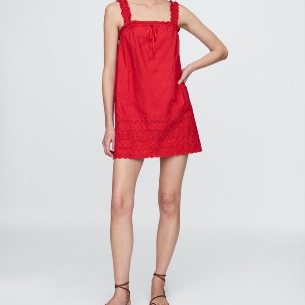 Doen x Gap Eyelet Cotton Mini Dress